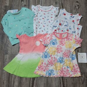 Baby Girls 12 Month Tops 5 Piece Lot